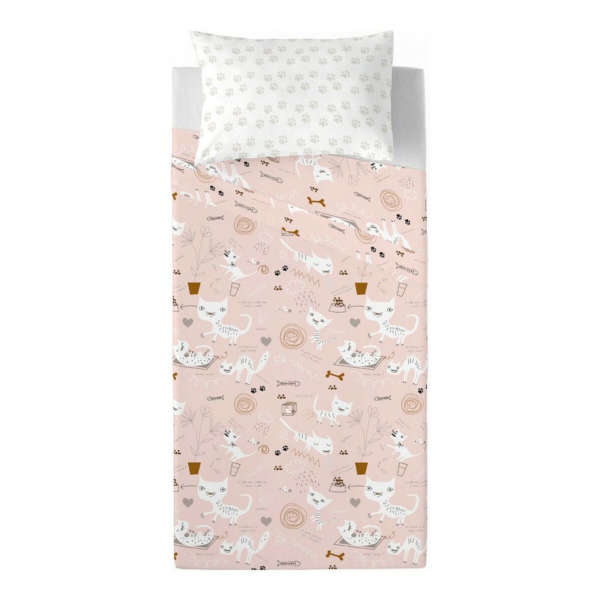 Jeu de draps Panzup Gatos 4 Lit king size 260 x 270 cm